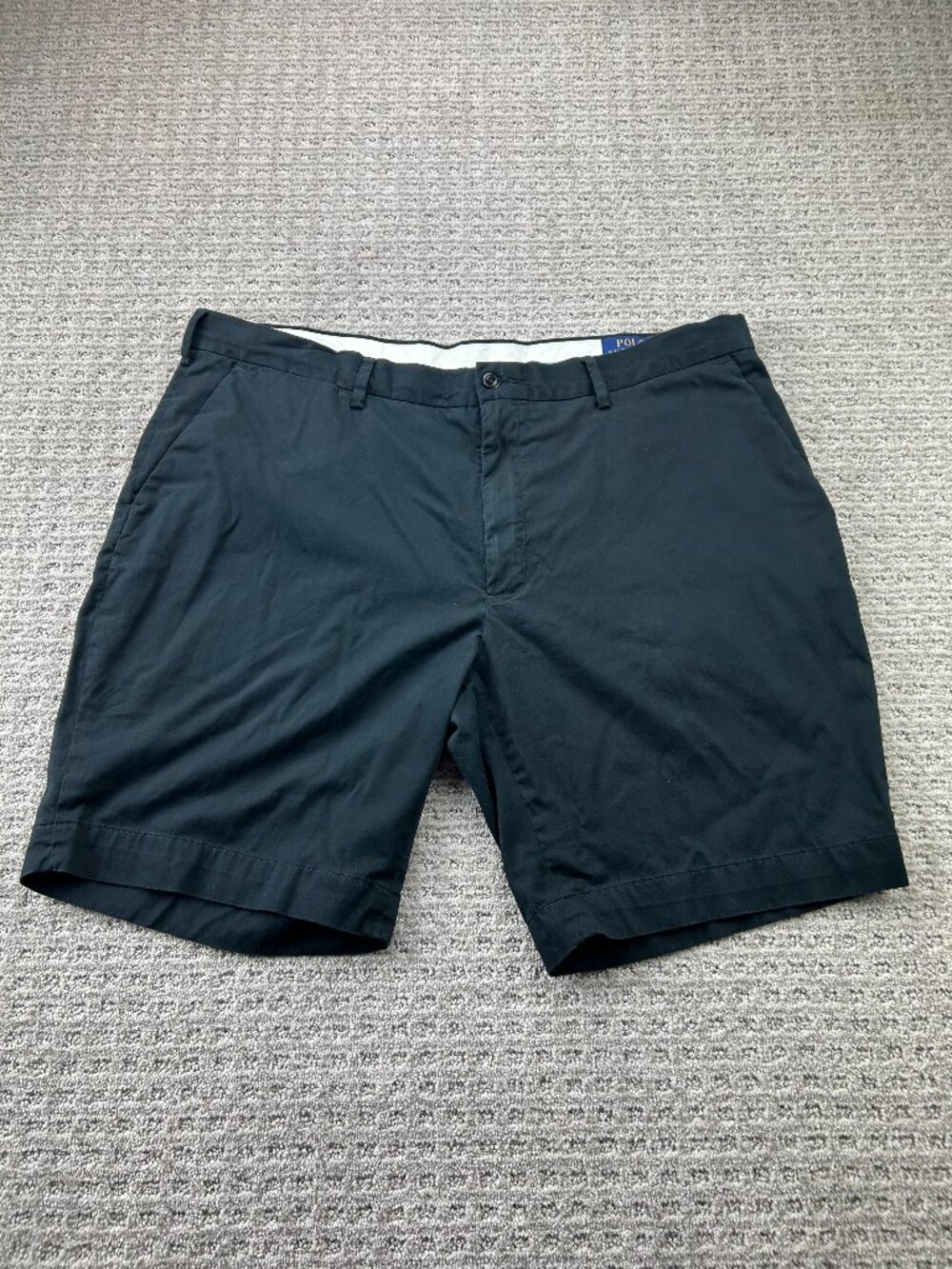 Polo Ralph Lauren Chino Shorts Men Size 40 Black Cotton Stretch Classic Fit